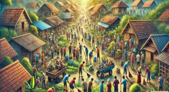 Kegiatan Sosial Komunitas di Pedesaan, Ajarkan Pentingnya Gotong Royong
