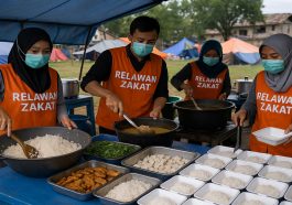 Kegiatan Relawan Zakat Bengkulu Membuat Dapur Umum Untuk Korban Gempa Bumi