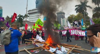 Demo di Kawasan Patung Kuda, Akses Jalan Menuju Gambir Ditutup Sementara